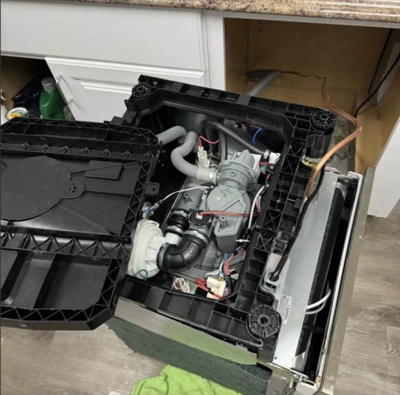 Front-load washer door seal replacement