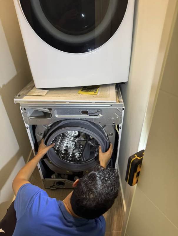 Replacing a broken washer drive belt